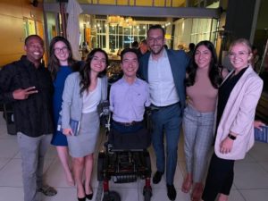 pictured from left to right: Armand King, Ally Keegan, Elmira Yousufi, Rob Mendez, David P. Shapiro, Valeria Quezada, & Brooke Walker.